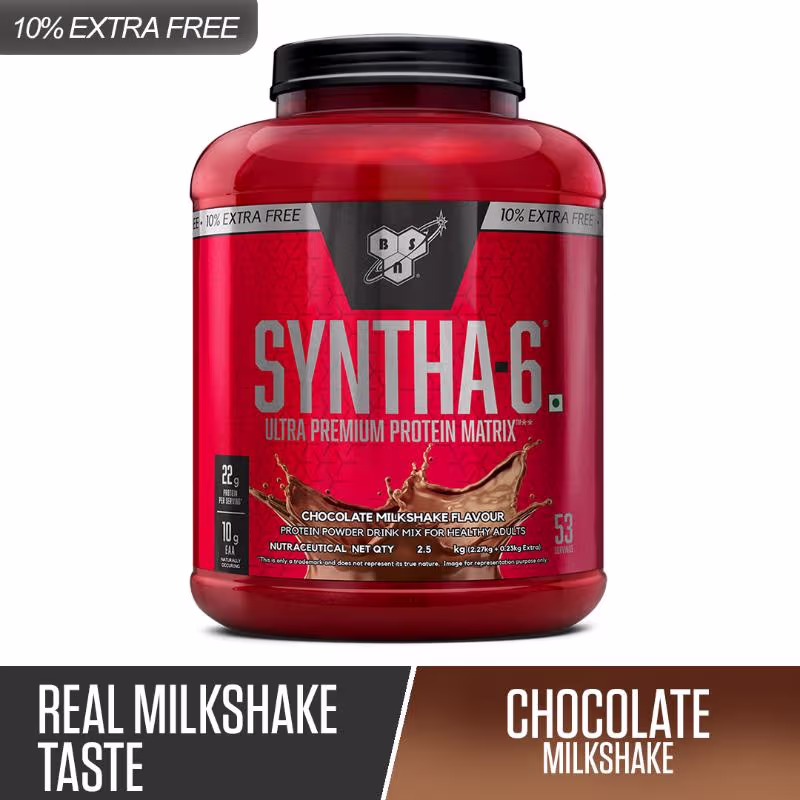 BSN Syntha 6 Protein Powder - 5 lbs, 2.27 kg (Chocolate Milkshake) - Image 3