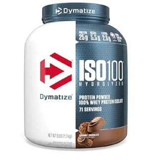 Dymatize Nutrition ISO 100 Whey Protein Isolate Powder - 2.26 kg (Gourmet Chocolate)