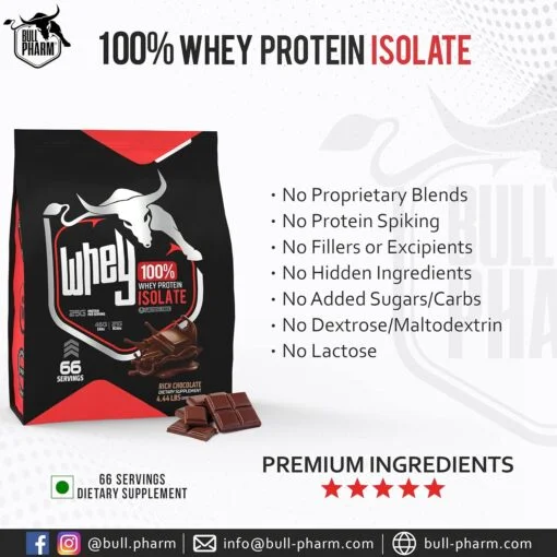 BULLPHARM 100% WHEY PROTEIN ISOLATE - Image 3