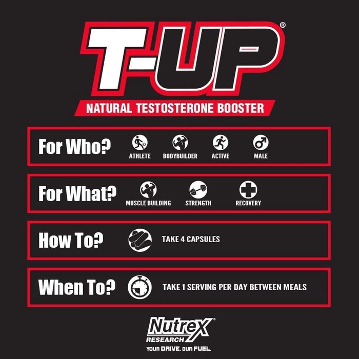 Nutrex T-UP 120 Capsules - Image 4