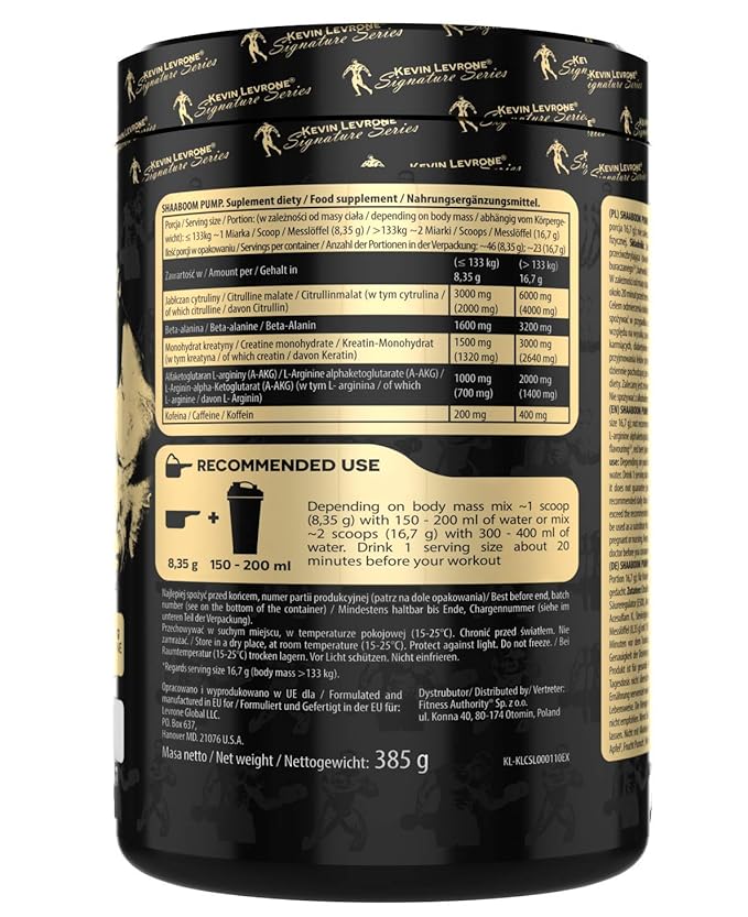 Kevin Levrone Shaaboom Pump, Pre-workout, - Image 2